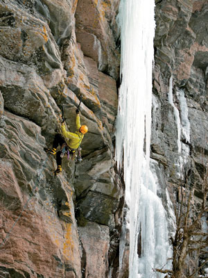 Ouray Mixed Climbing Champ -  Kutcher on the Quickening