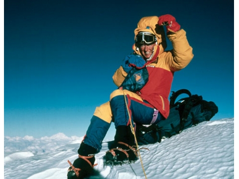 Sharon Wood on Everest, 1986