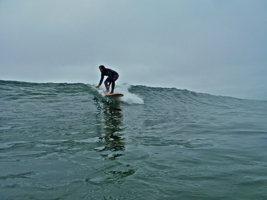 Post-dinner surf