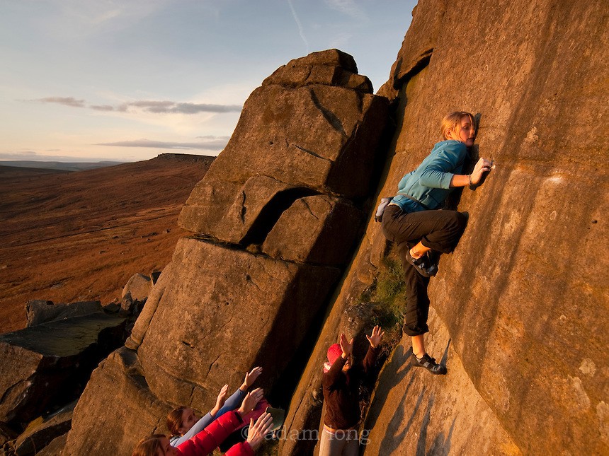 Katy Whittaker climbing Pressure Drop Photo Adam Long