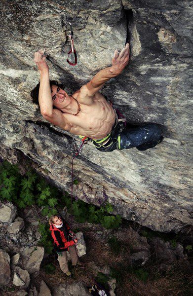 Adam Ondra climbing in Norway Photo Petr Pavlicek.