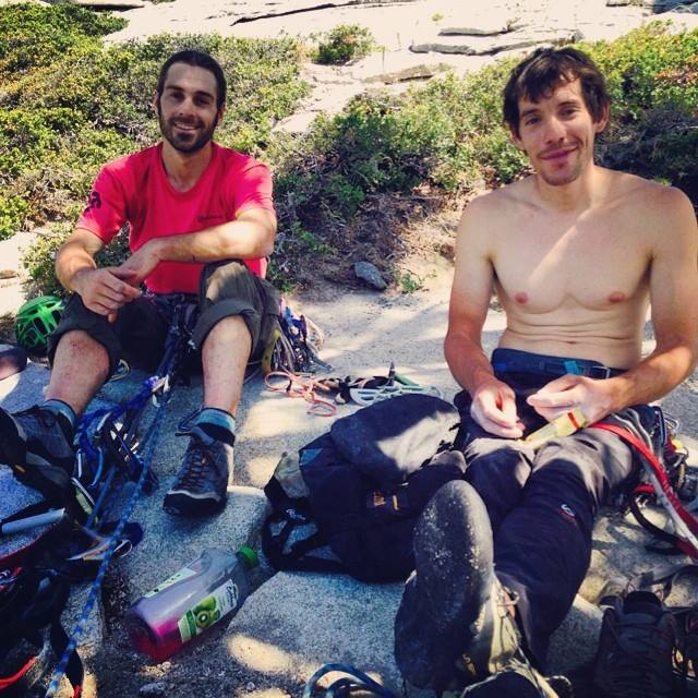 Dave Allfrey and Alex Honnold after their 7 in 7 mission  Photo Honnold's Facebook