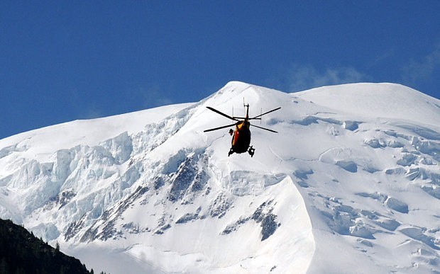 Rescue on Mont Blanc  Photo Getty Images/AFP