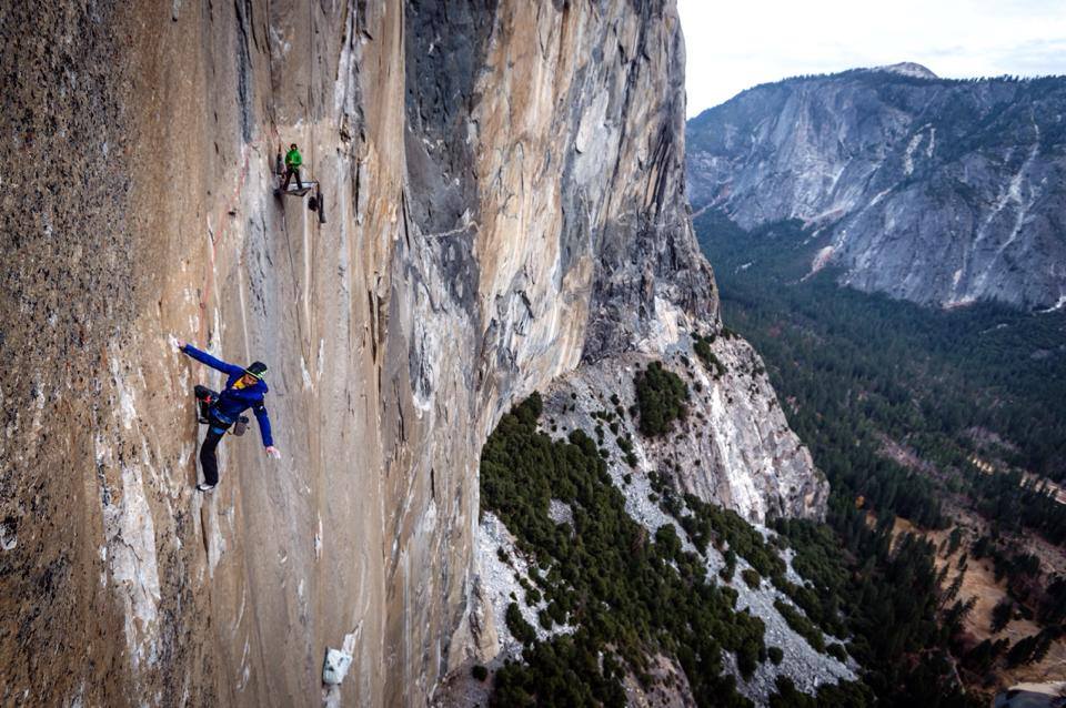 Kevin Jorgeson on one of the traversing pitches before the now-famous Pitch 15  Photo 