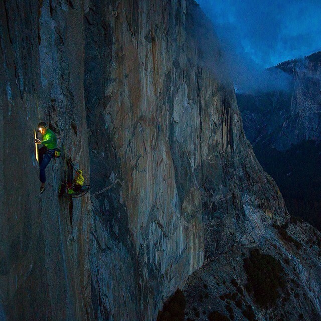 Tommy Caldwell on the Dawn Wall  Photo Jeff Johnson