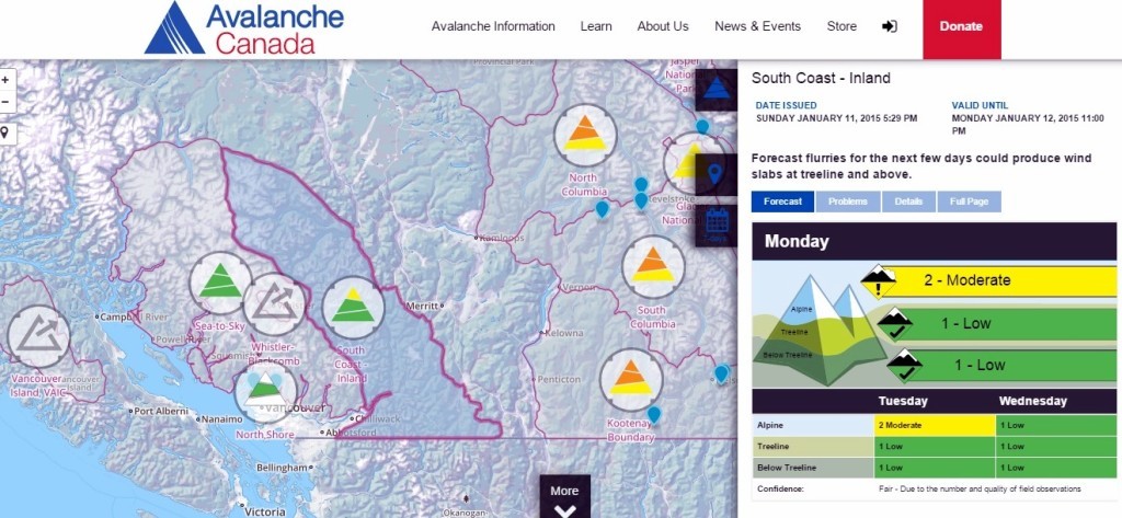 Recent Avalanche Conditions on Coast