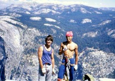 Dave Smart and Harry Hoediono on top of Half Dome  Photo Dave Smart Collection