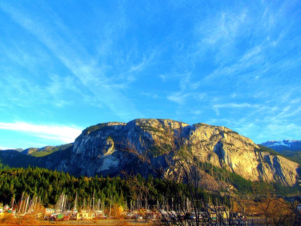 The Chief from downtown Squamish Photo Brandon Pullan