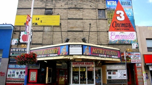 The rough-around-the-edges exterior of the Metro Theatre will be tidied up, but not tampered with to maintain the history of the building. It's the inside that matters.  Photo CBC