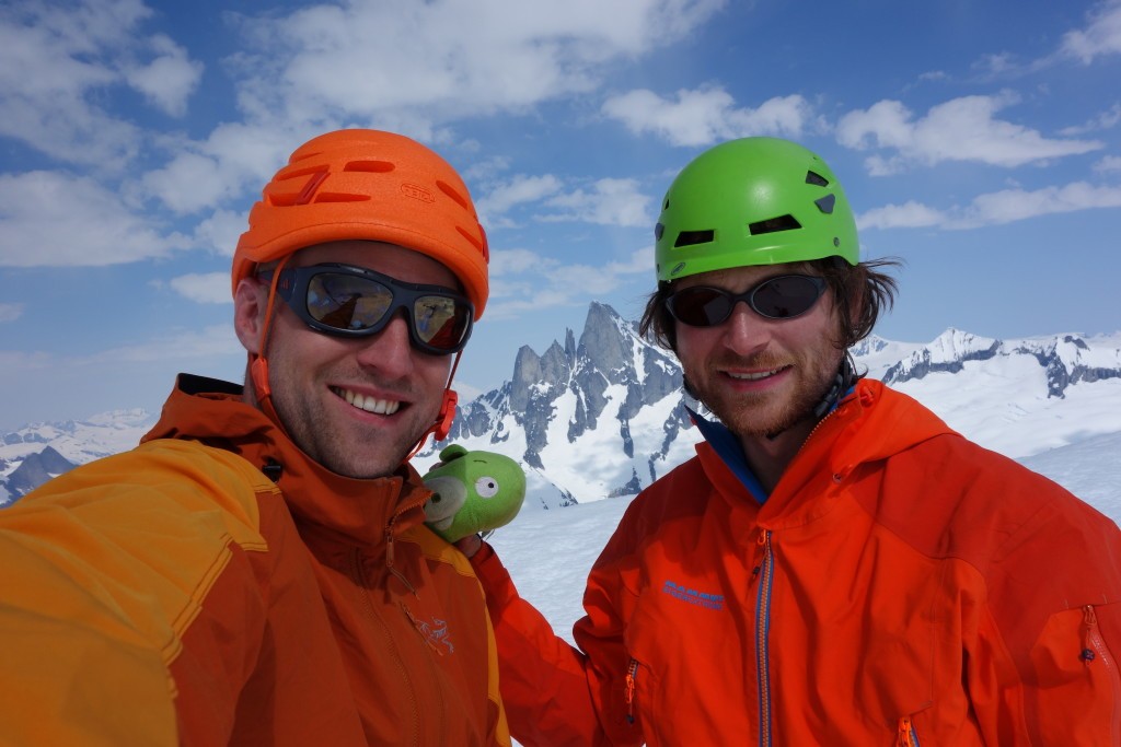 John Frieh and Doug Shepherd visited Alaska's Stikine Ice Cap in May 2015 and made the  first ascent of Mount Lucifer's north face.  Photo John Frieh