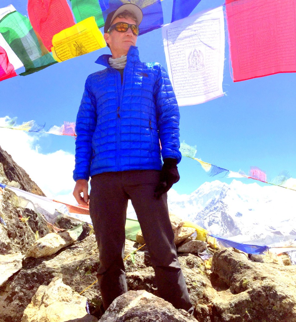 Joe Raftis during an acclimatization trek before reaching basecamp in April 2015.  Photo 