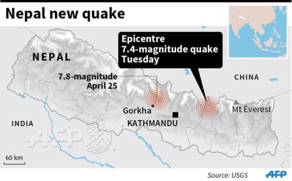 The May 12 earthquake in Nepal.
