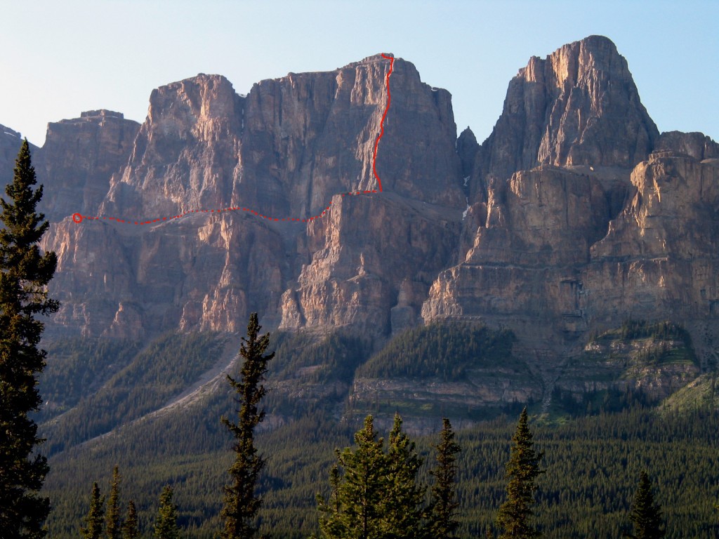 Brewer Buttress on Castle Mountain.