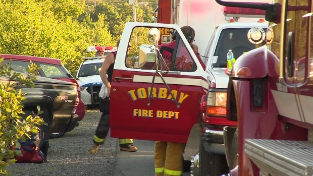 The Torbay Volunteer Fire Department and St. John's Regional Fire Department responded to the call. Source: CBC
