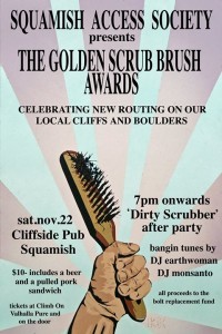 The 2014 Golden Scrub Brush Awards' poster.
