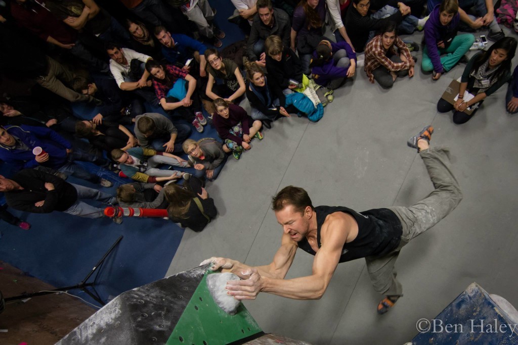 Adam Currie competing at the Tour de Bloc in Calgary.  Photo Ben Haley