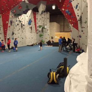 The calm before the storm at Boulderz. Photo Ontario Federation of Climbing