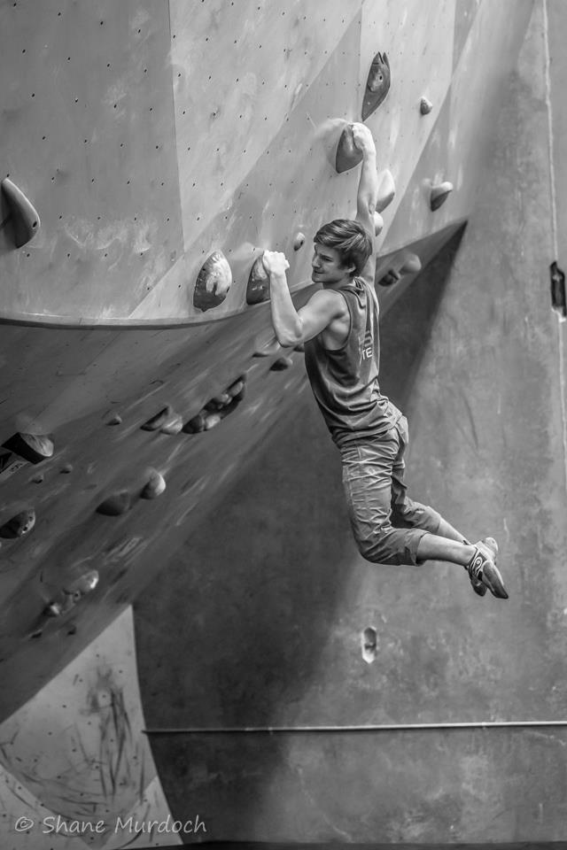 Kyle competing at Ground Up in Squamish in 2016. Photo Shane Murdoch