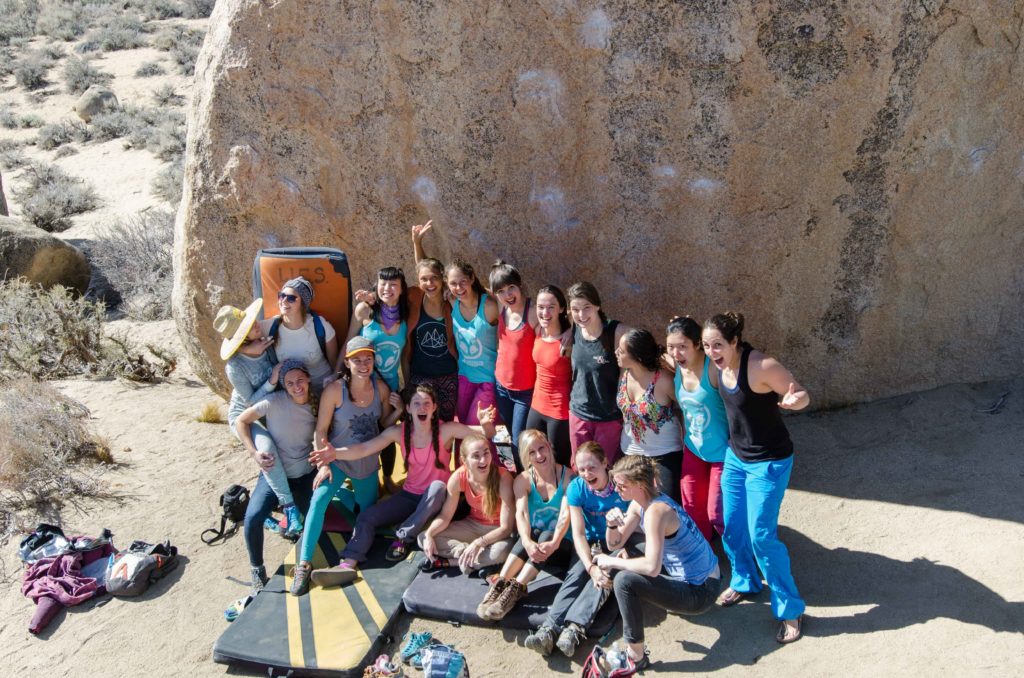 Some of the participants from the Women’s Climbing Festival. Photo Graham McGrenere