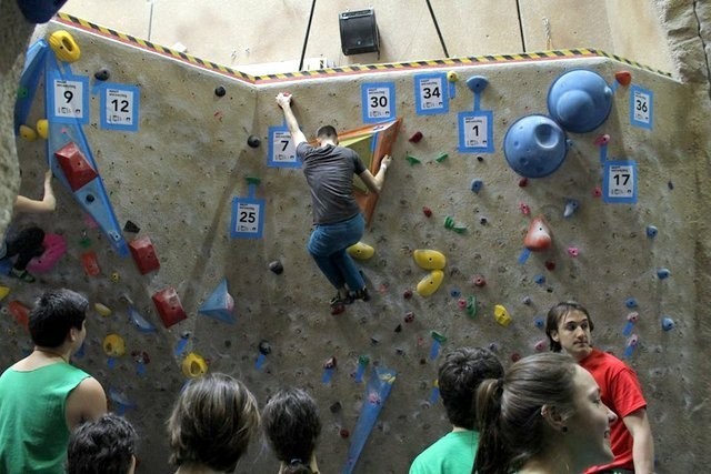 The first University Bouldering Series in B.C. took place at Climb