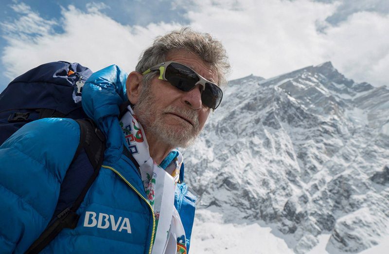 Spanish climber Carlos Soria Fontan stands on a mountain in this undeated file photo. Courtesy: Carlos Soria Fontan