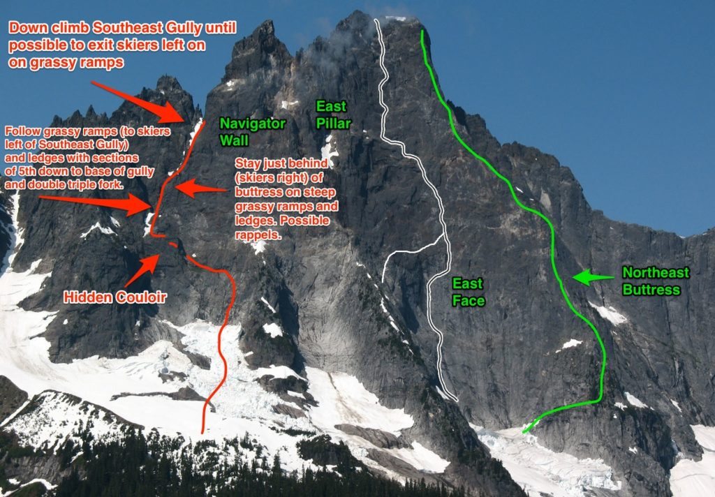 White Line: East Face Indirect. Photo Cascade Climbers
