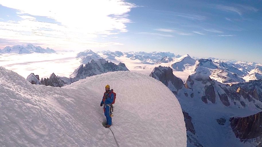 Markus Pucher on solo winter attempt up Cerro Torre 2016.