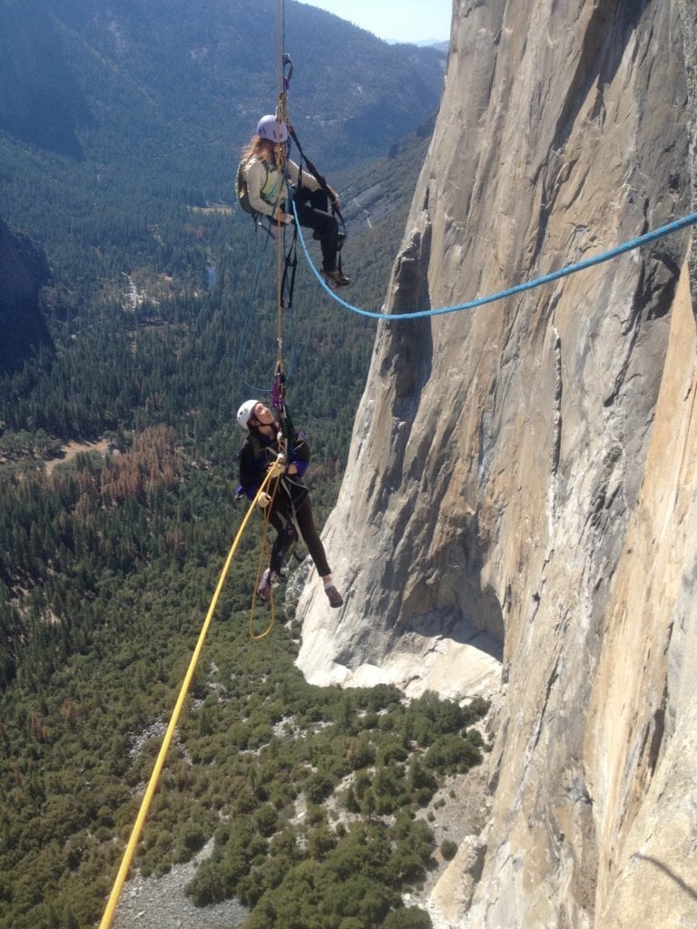 Whitney and Lundy on El Cap