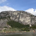 Mountain Biker Passes Free Soloist and Wingsuiter on Ride Down the Squamish Apron