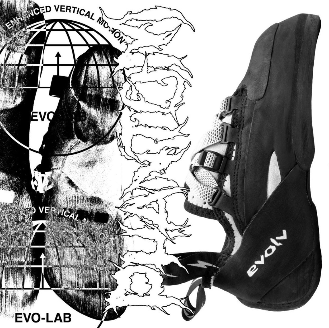  EVOLV Phantom LV Climbing Shoes - White/Black 6