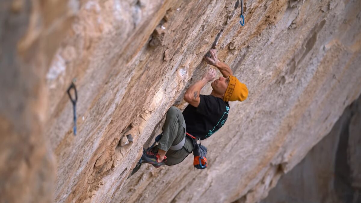 Jonathan Siegrist rock climbing Las Vegas 5.14