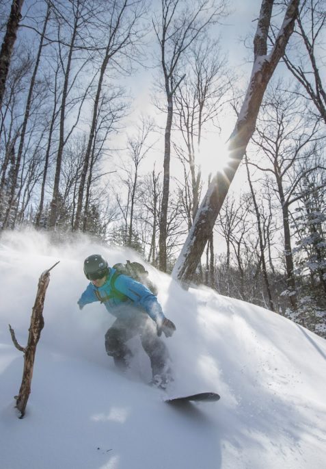 Sault Ste. Marie backcountry skiing. Photo by Colin Field