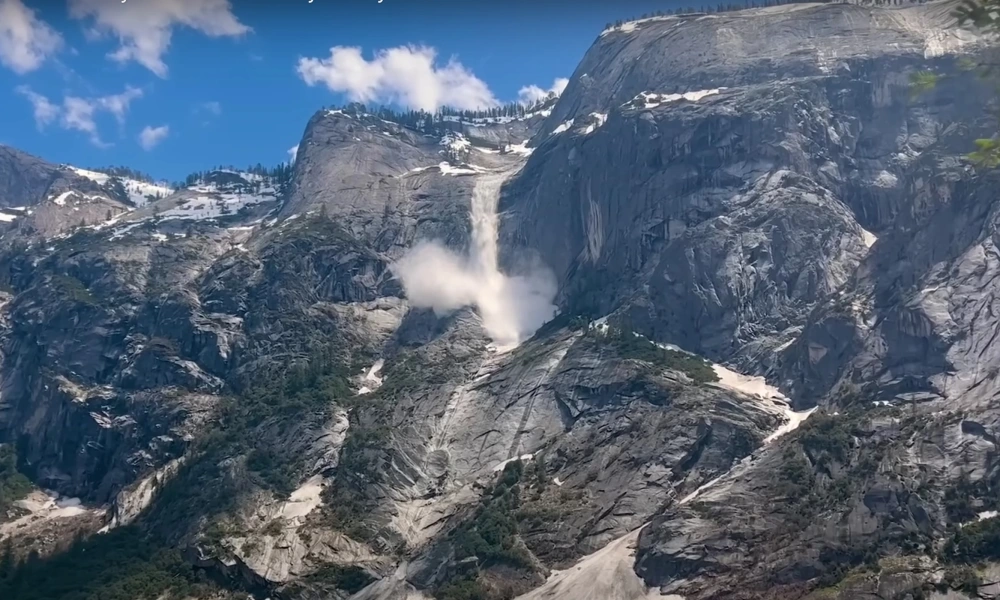 Watch a Spring Avalanche in Yosemite