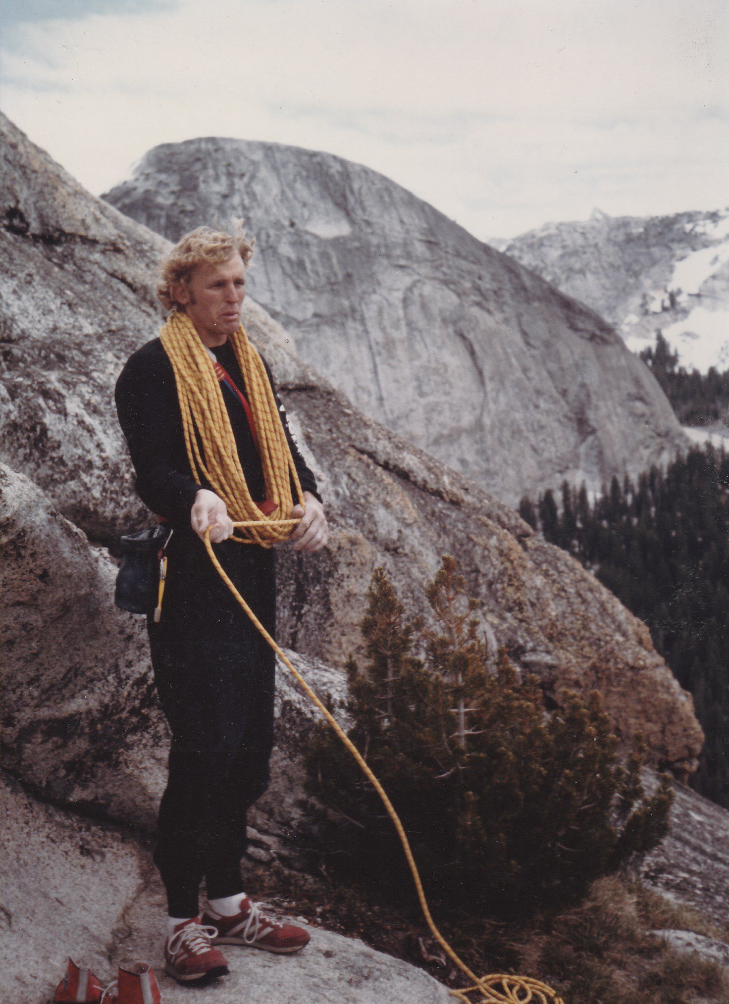Bachar on top of Gray Ghost in the mid 1980s. Photo by Pat Ament