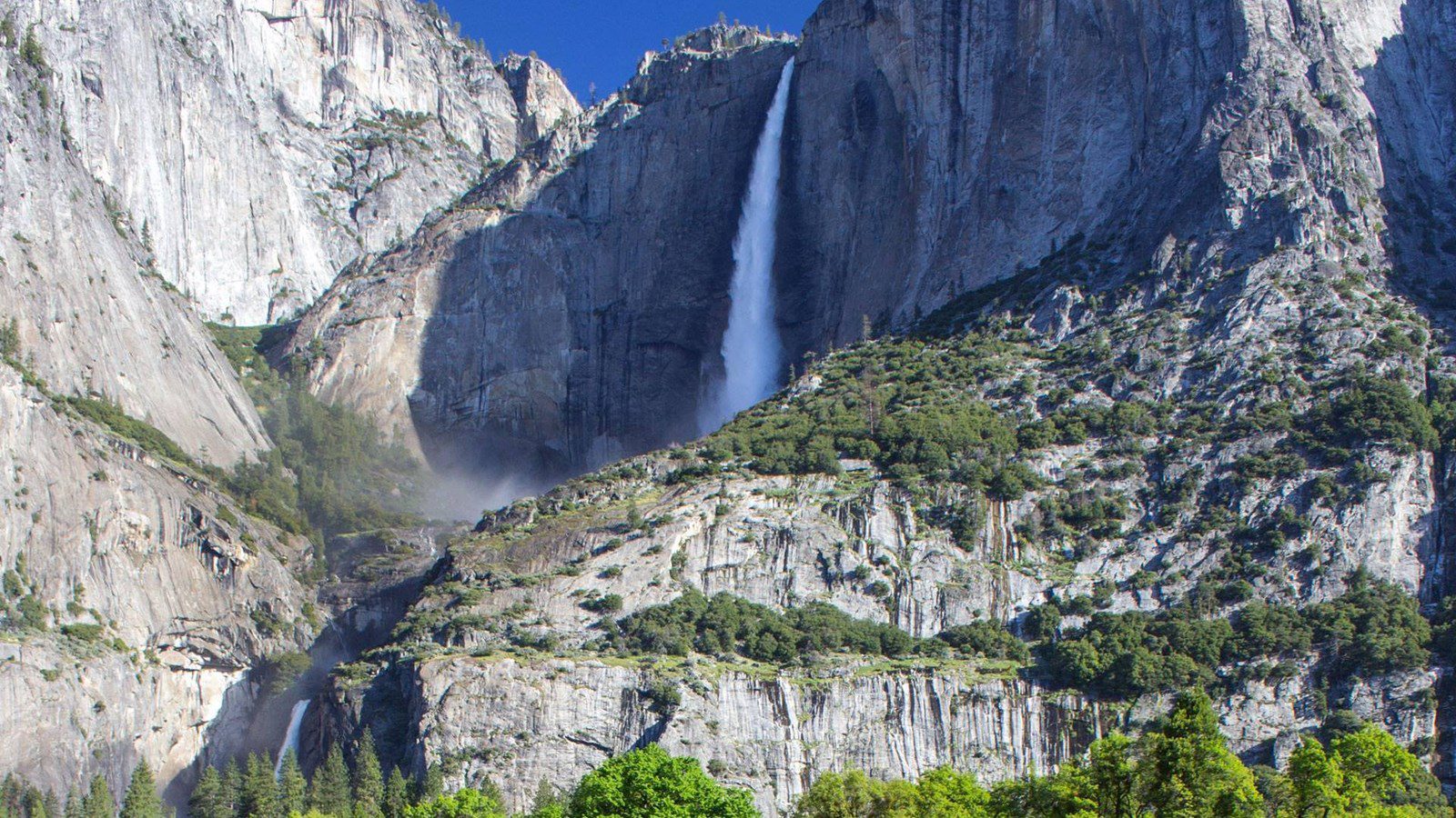 Half Dome Avalanche and Big Yosemite Falls